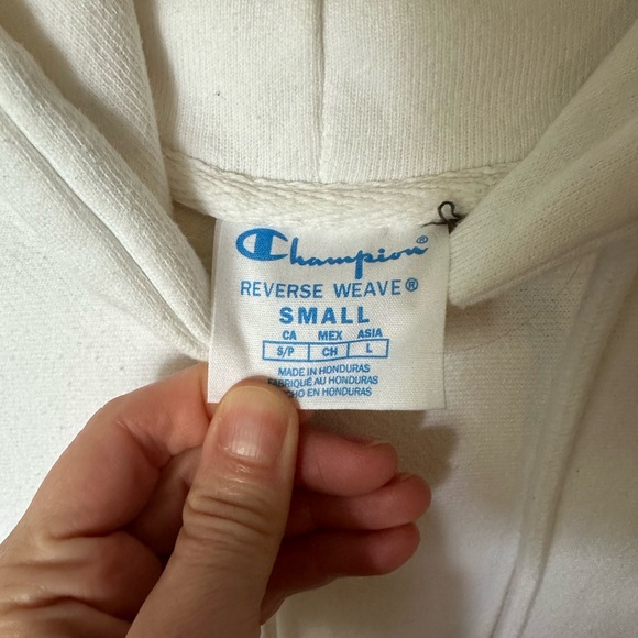 Champion Hoodie White Small - Picture 6 of 7